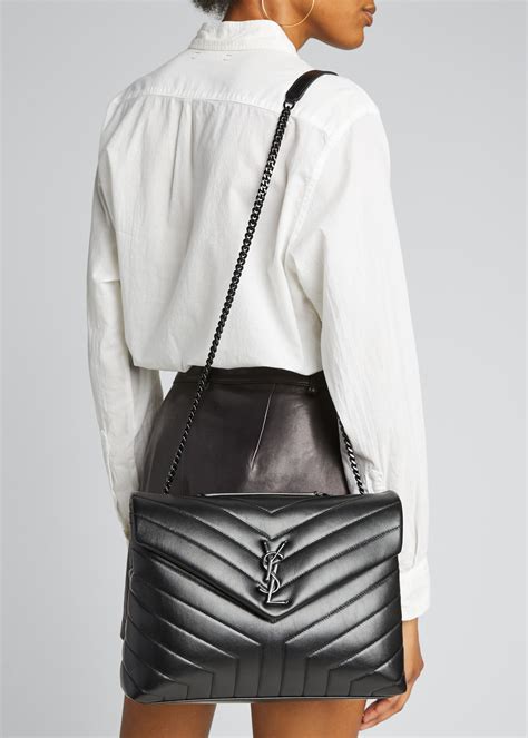 loulou medium ysl matelasse calfskin flap-top shoulder bag|saint laurent ysl shoulder bag.